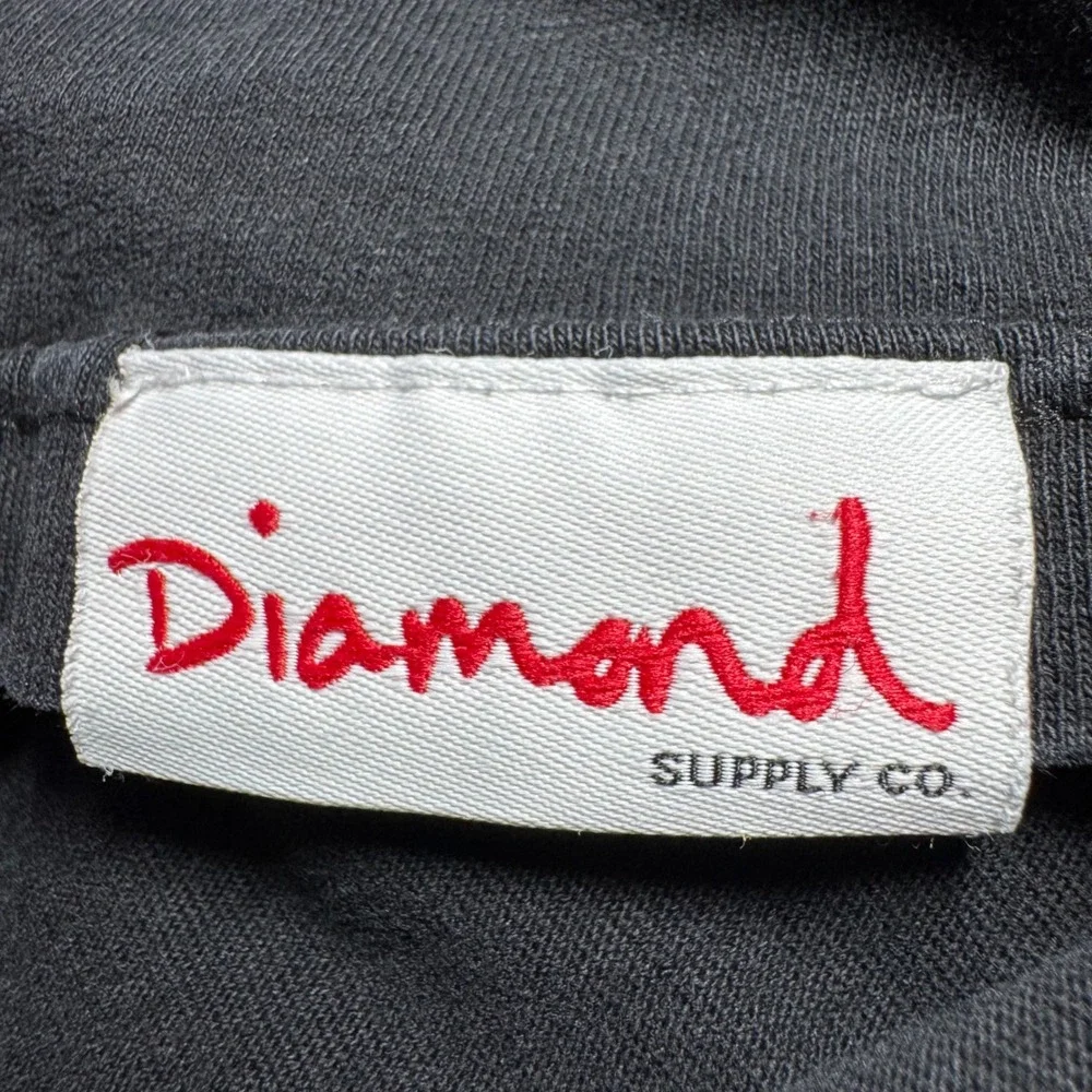 Vintage Diamond Supply Co.‎ Mens Long Sleeve T-Shirt Graphic Black Red Skate USA